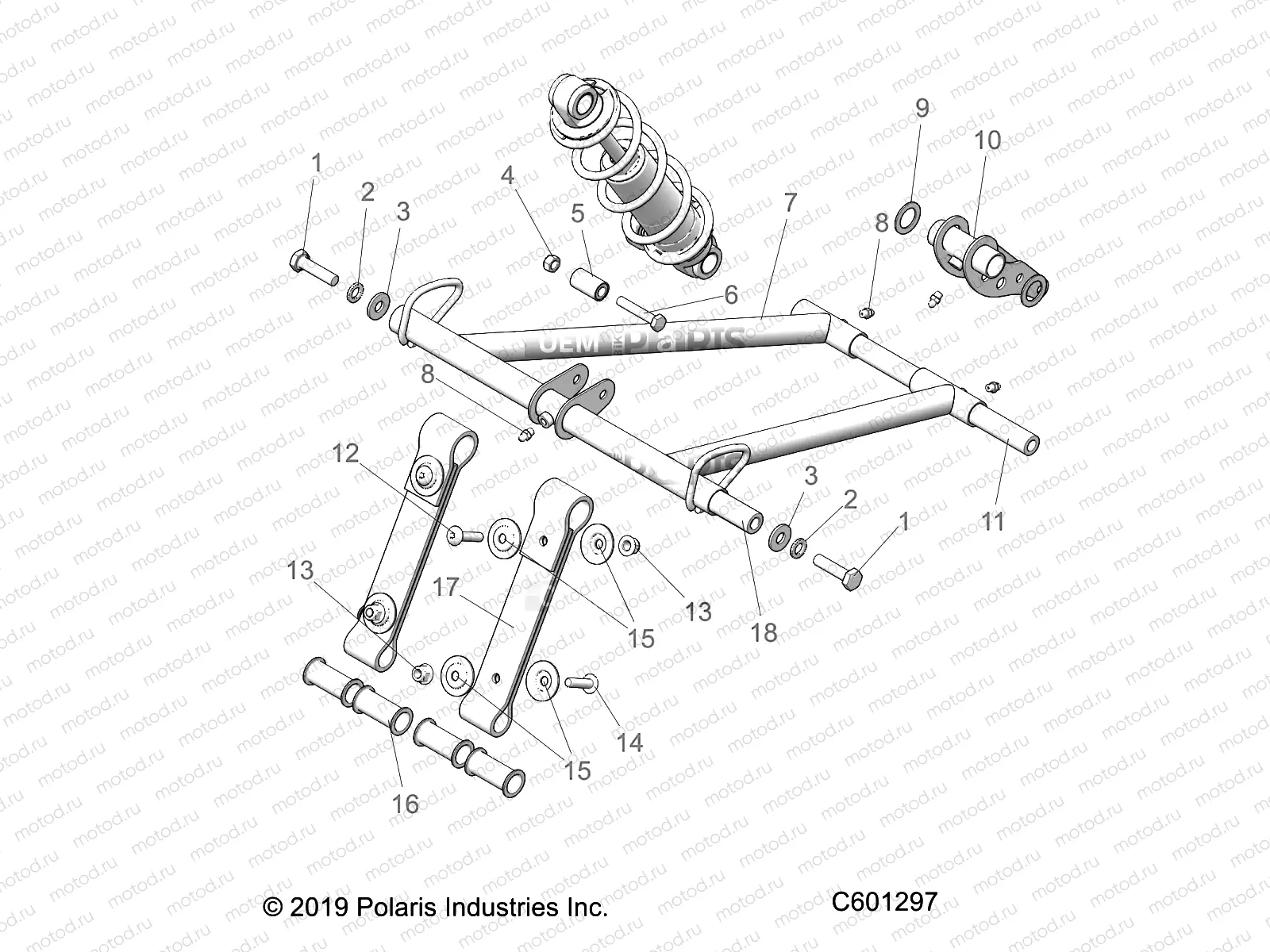 SUSPENSION | SUSPENSION, TORQUE ARM, FRONT - S20EFS8RS/8RE ALL OPTIONS (C601297)