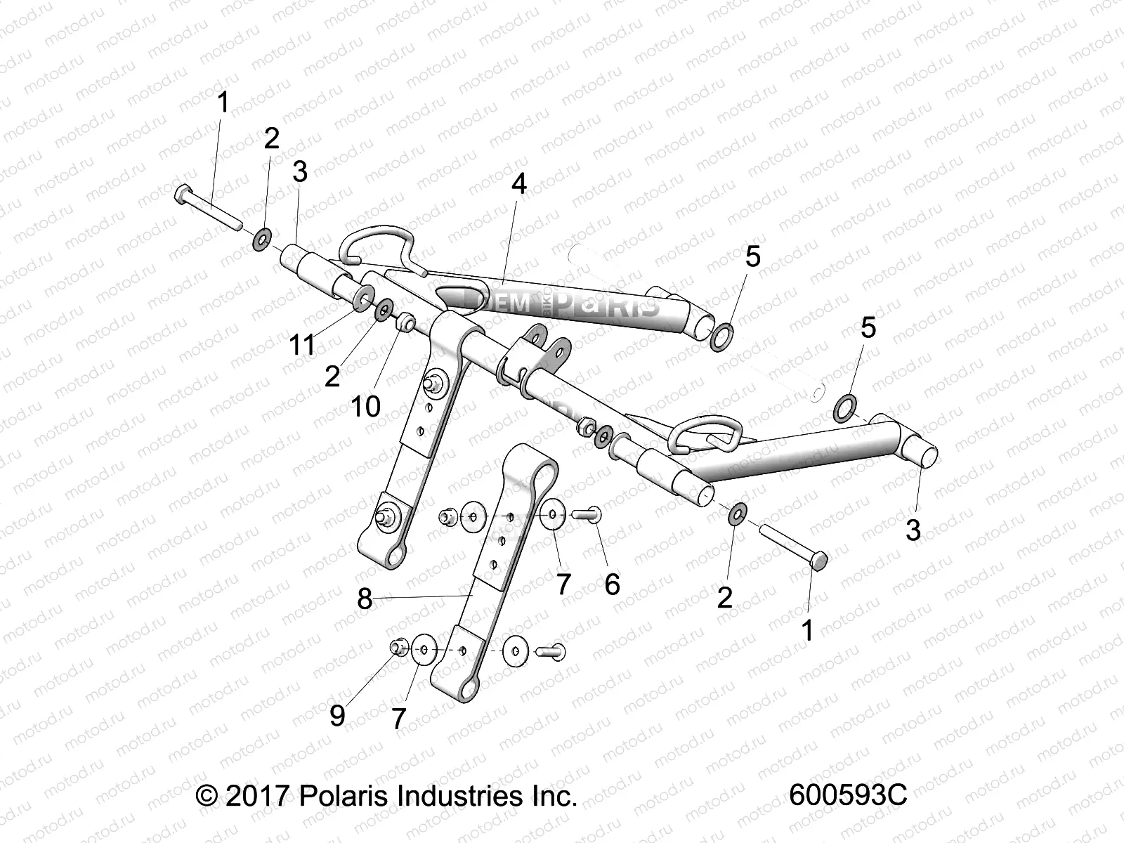 SUSPENSION | SUSPENSION, TORQUE ARM, FRONT - S20FJB8/FJE8/FJP8 ALL OPTIONS (600593C)