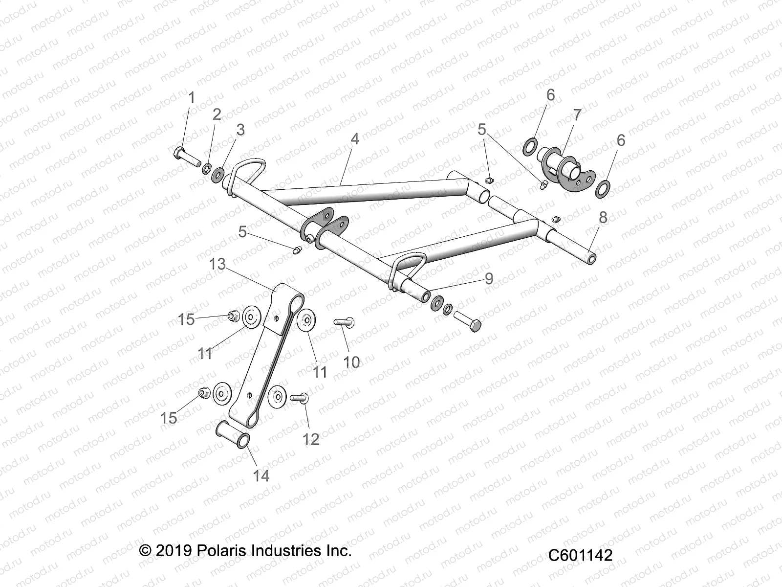 SUSPENSION | SUSPENSION, TORQUE ARM, FRONT - S22CEE5TSL (C601142)