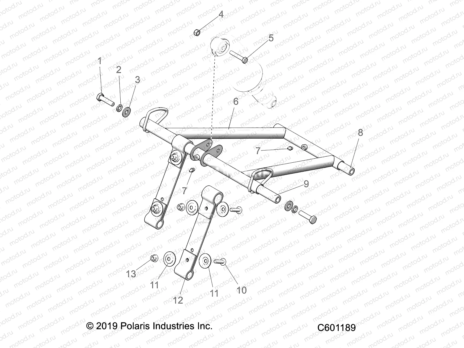 SUSPENSION | SUSPENSION, TORQUE ARM, FRONT - S22CFF5TSL (C601189)