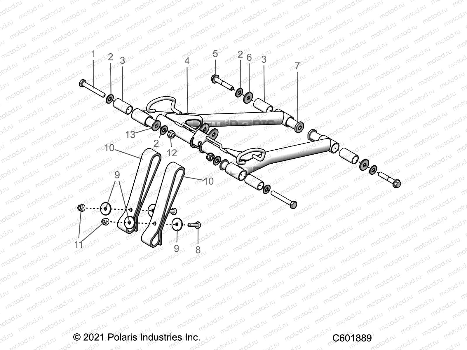 SUSPENSION | SUSPENSION, TORQUE ARM, FRONT - S22TDL6KSA (C601889)