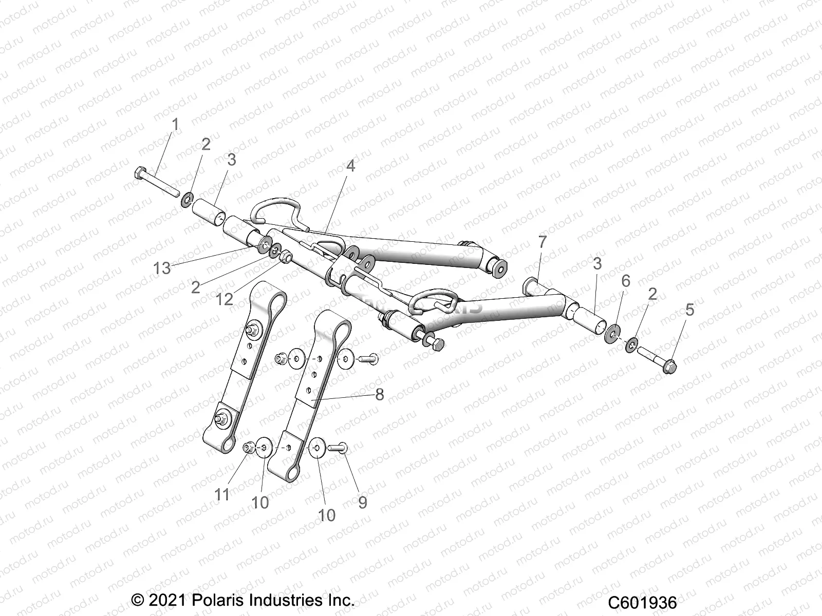 SUSPENSION | SUSPENSION, TORQUE ARM, FRONT - S22TKL8RS/8RE ALL OPTIONS (C601936)