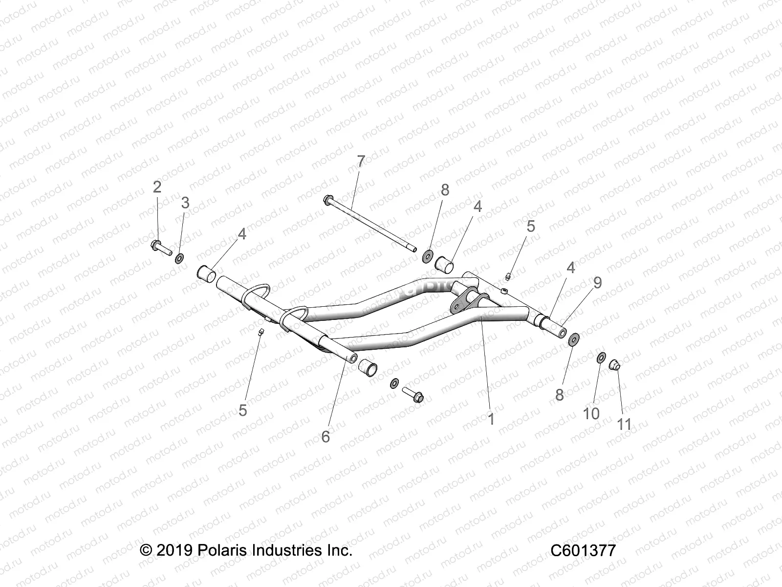 SUSPENSION | SUSPENSION, TORQUE ARM - J22DRBXXX/DREXXX/DRHXXX/DRGXXX ALL OPTIONS (C601377)