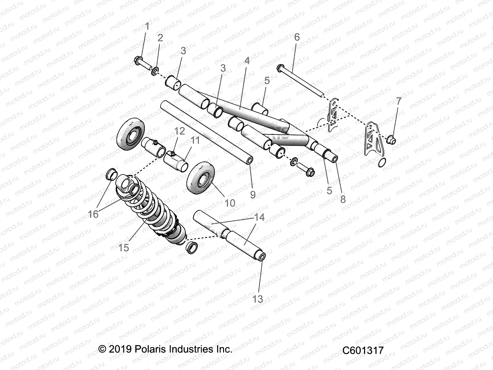 SUSPENSION | SUSPENSION, TORQUE ARM, REAR - J2UKBX/UKEX/USGX (C601317)