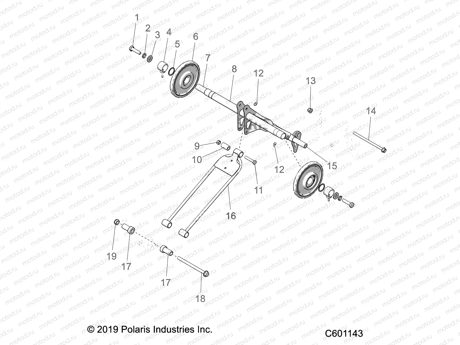 SUSPENSION | SUSPENSION, TORQUE ARM, REAR - S20CEA5BSL (C601143)