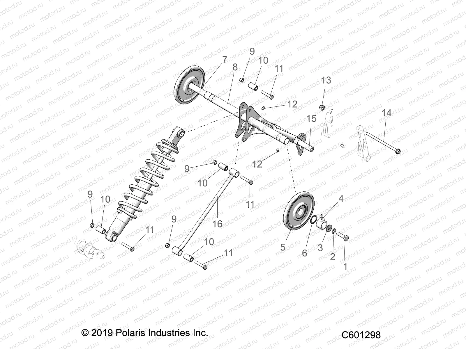 SUSPENSION | SUSPENSION, TORQUE ARM, REAR - S20EFS8RS/8RE ALL OPTIONS (C601298)