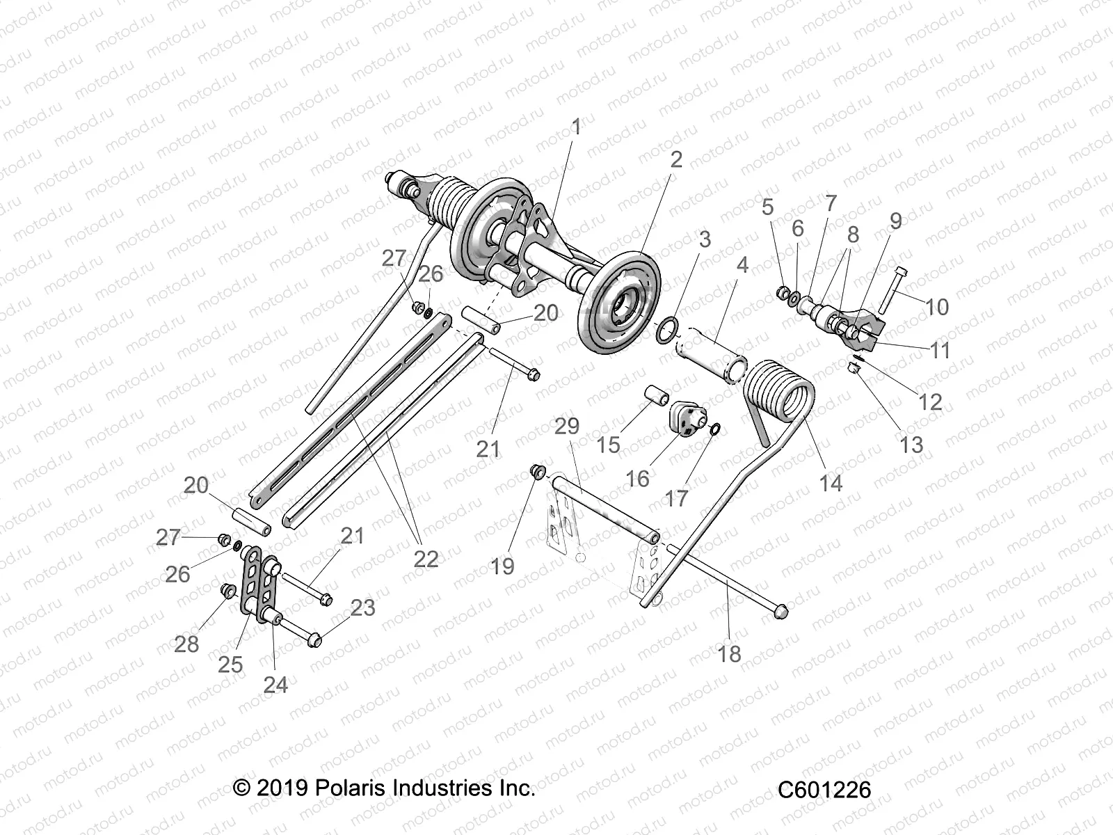 SUSPENSION | SUSPENSION, TORQUE ARM, REAR - S20EKL8RS (600890C)