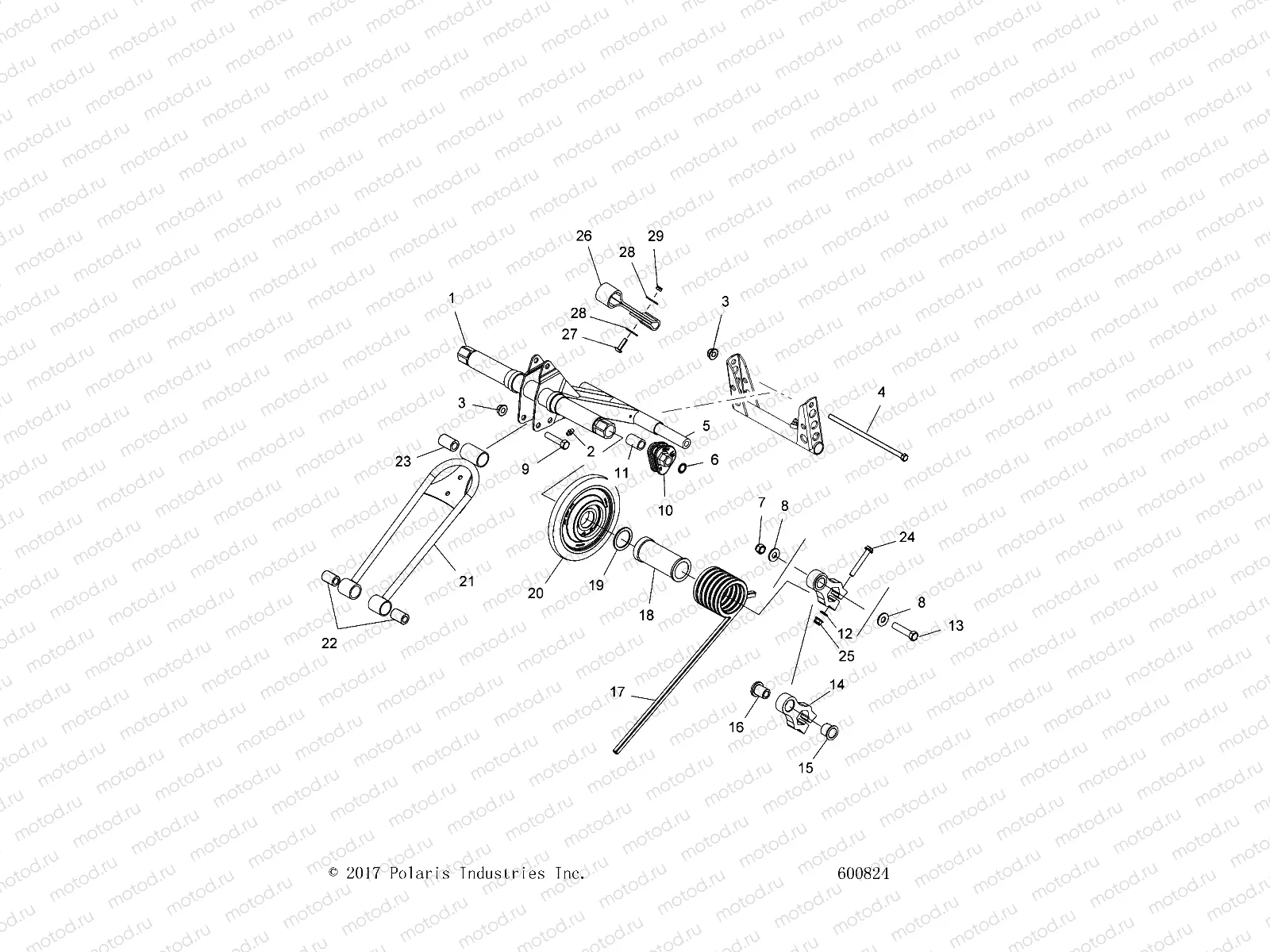 SUSPENSION | SUSPENSION, TORQUE ARM, REAR - S21CBU5BSL (600824)