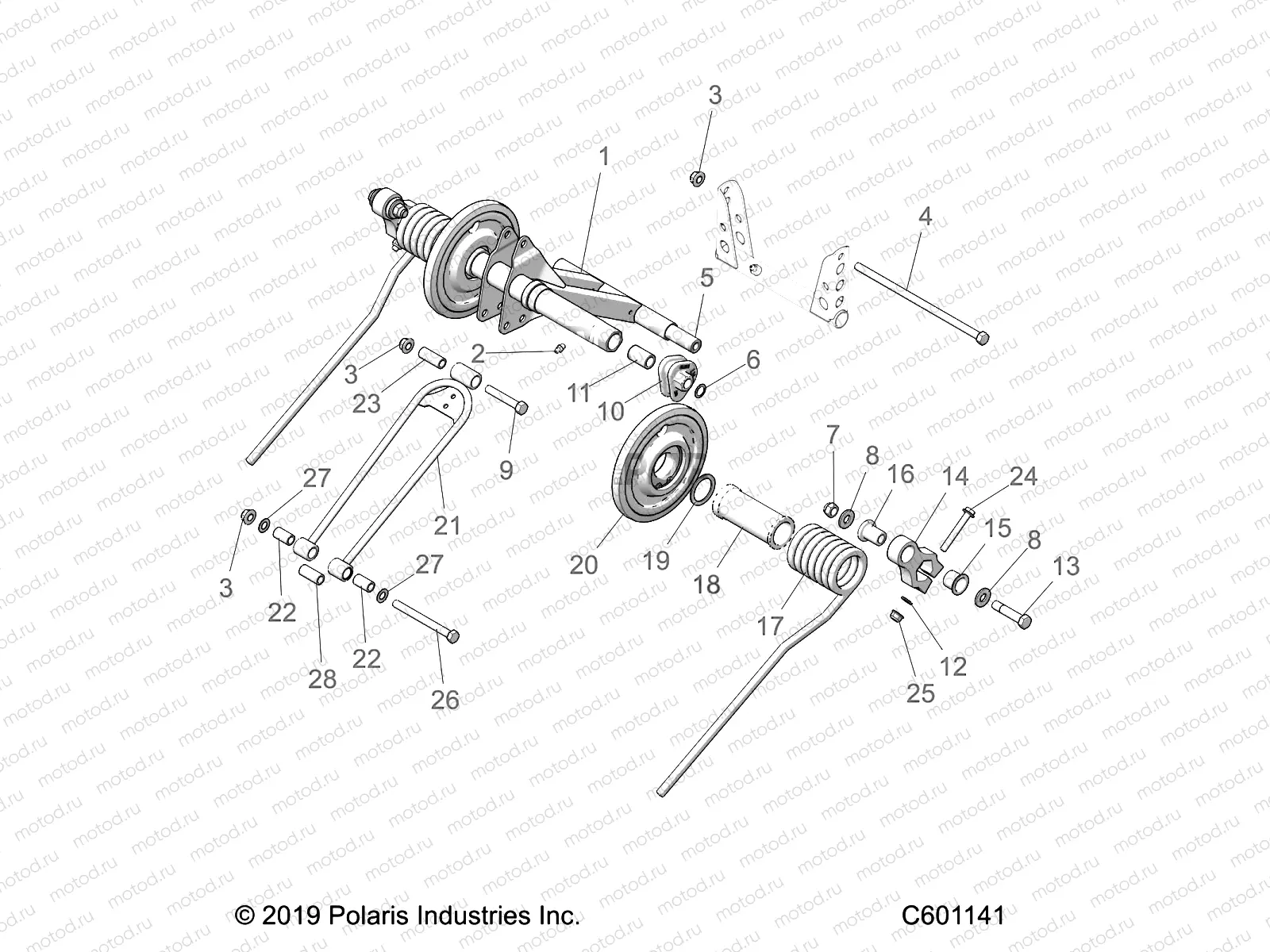 SUSPENSION | SUSPENSION, TORQUE ARM, REAR - S22CBA5TSL (C601141)