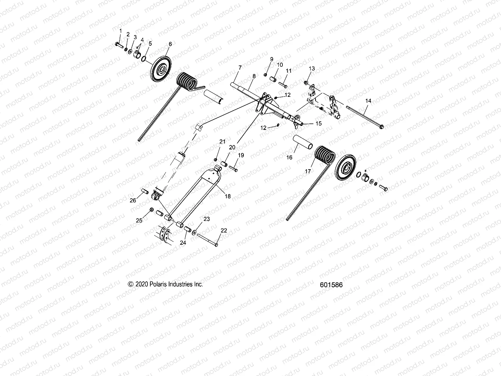 SUSPENSION | SUSPENSION, TORQUE ARM, REAR - S22CFF5TSL (601586)