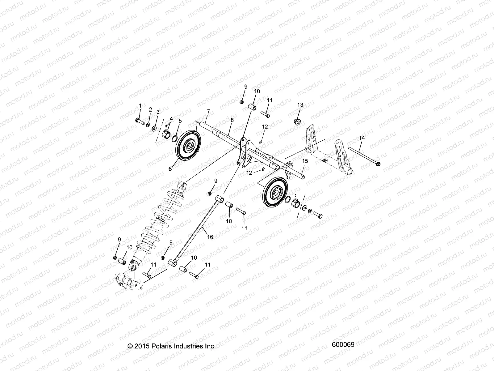 SUSPENSION | SUSPENSION, TORQUE ARM, REAR - S22EFA8RS/EFB8RS ALL OPTIONS (600069)