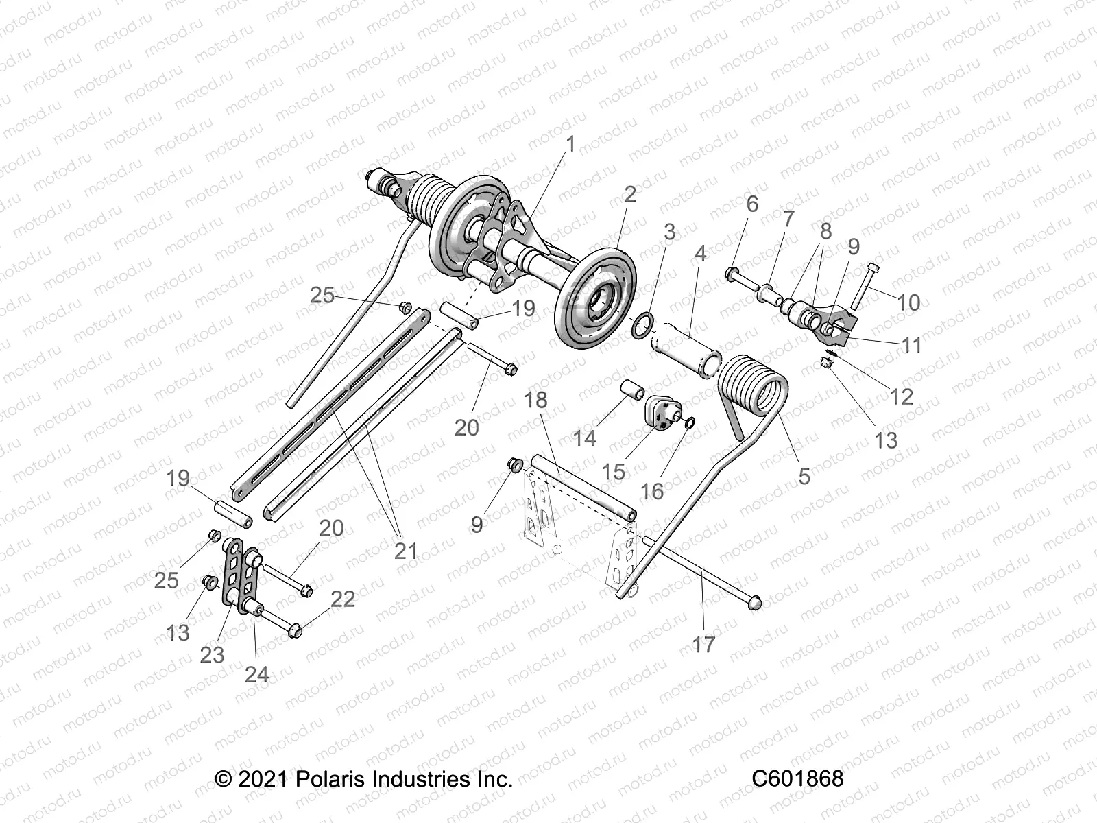 SUSPENSION | SUSPENSION, TORQUE ARM, REAR - S22TDP8RS/8RE ALL OPTIONS (C601868)