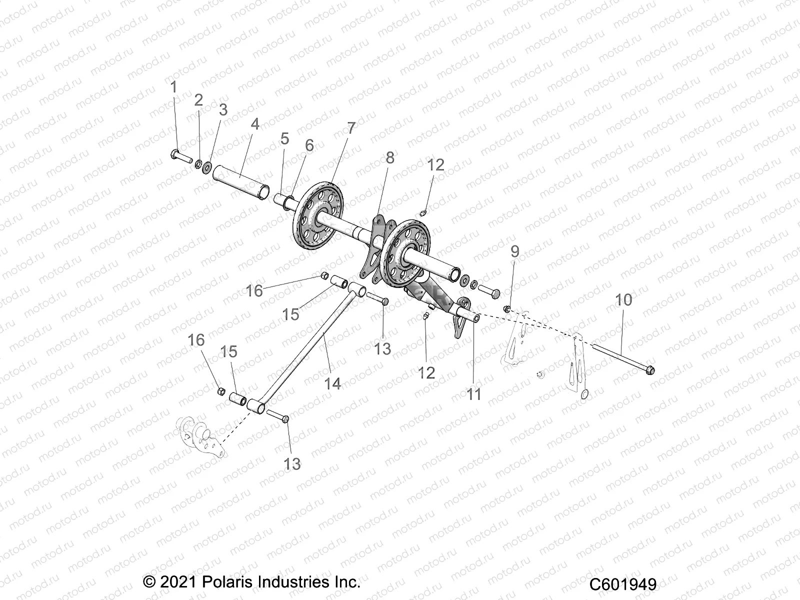 SUSPENSION | SUSPENSION, TORQUE ARM, REAR - S22TGG8RS/TGY8RS ALL OPTIONS (C601949)