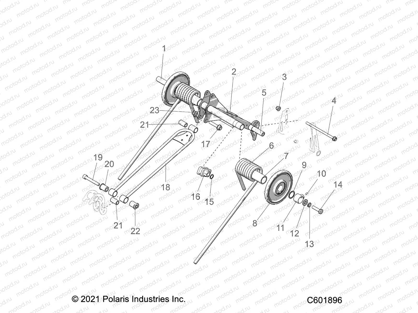 SUSPENSION | SUSPENSION, TORQUE ARM, REAR - S22TLF6RSL/6REL (C601896)
