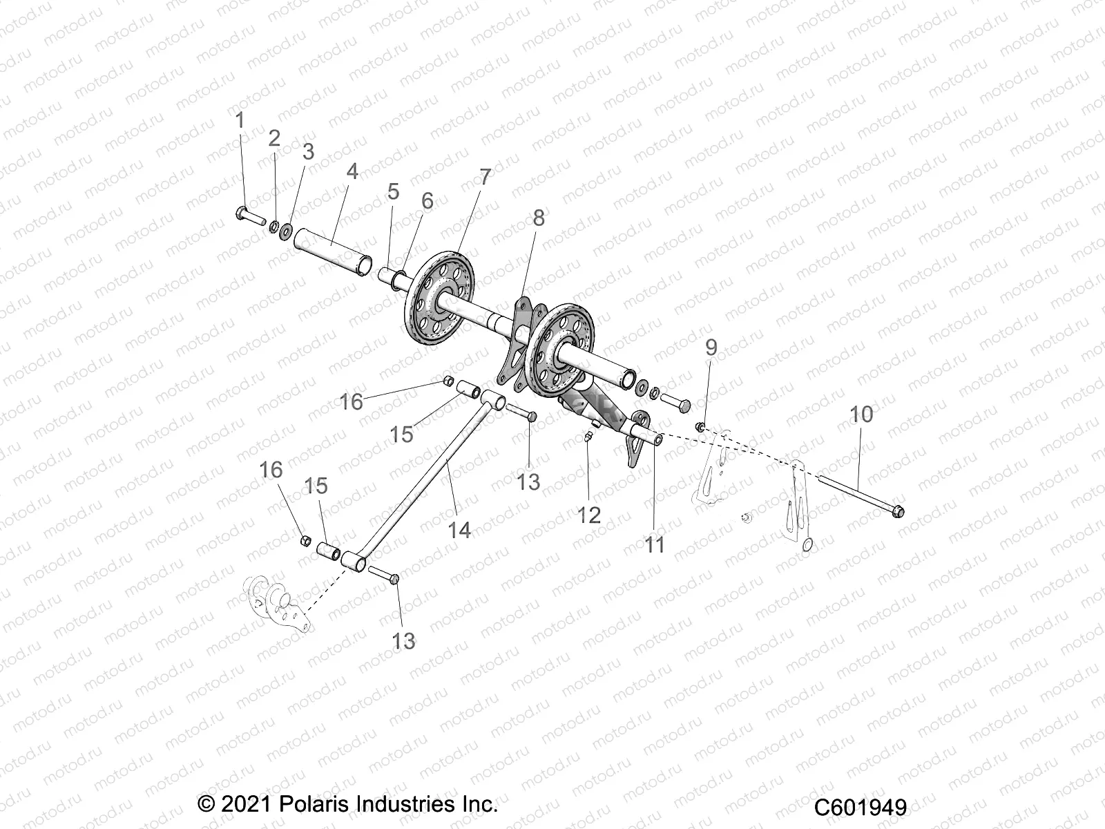 SUSPENSION | SUSPENSION, TORQUE ARM, REAR - S22TLG6RS/6RE ALL OPTIONS (C601949)