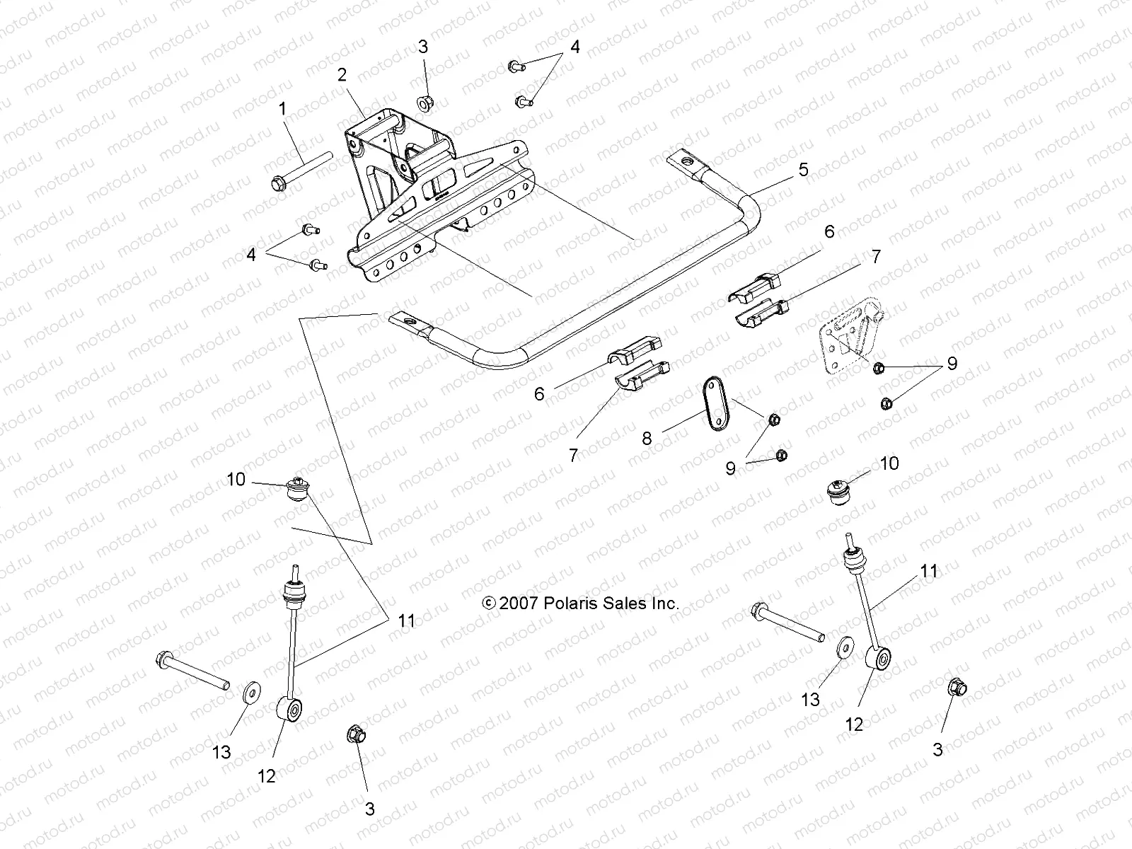 SUSPENSION | SUSPENSION, TORSION BAR - A09LH46AQ/AX/AZ (49ATVTORSION08SP400)