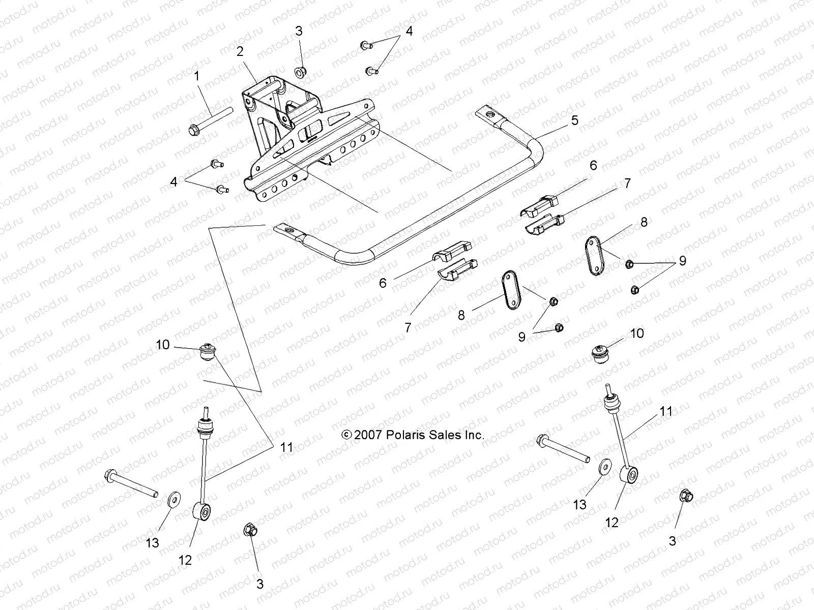 SUSPENSION | SUSPENSION, TORSION BAR - A10LH27AX/AZ (49ATVTORSION08SP300)