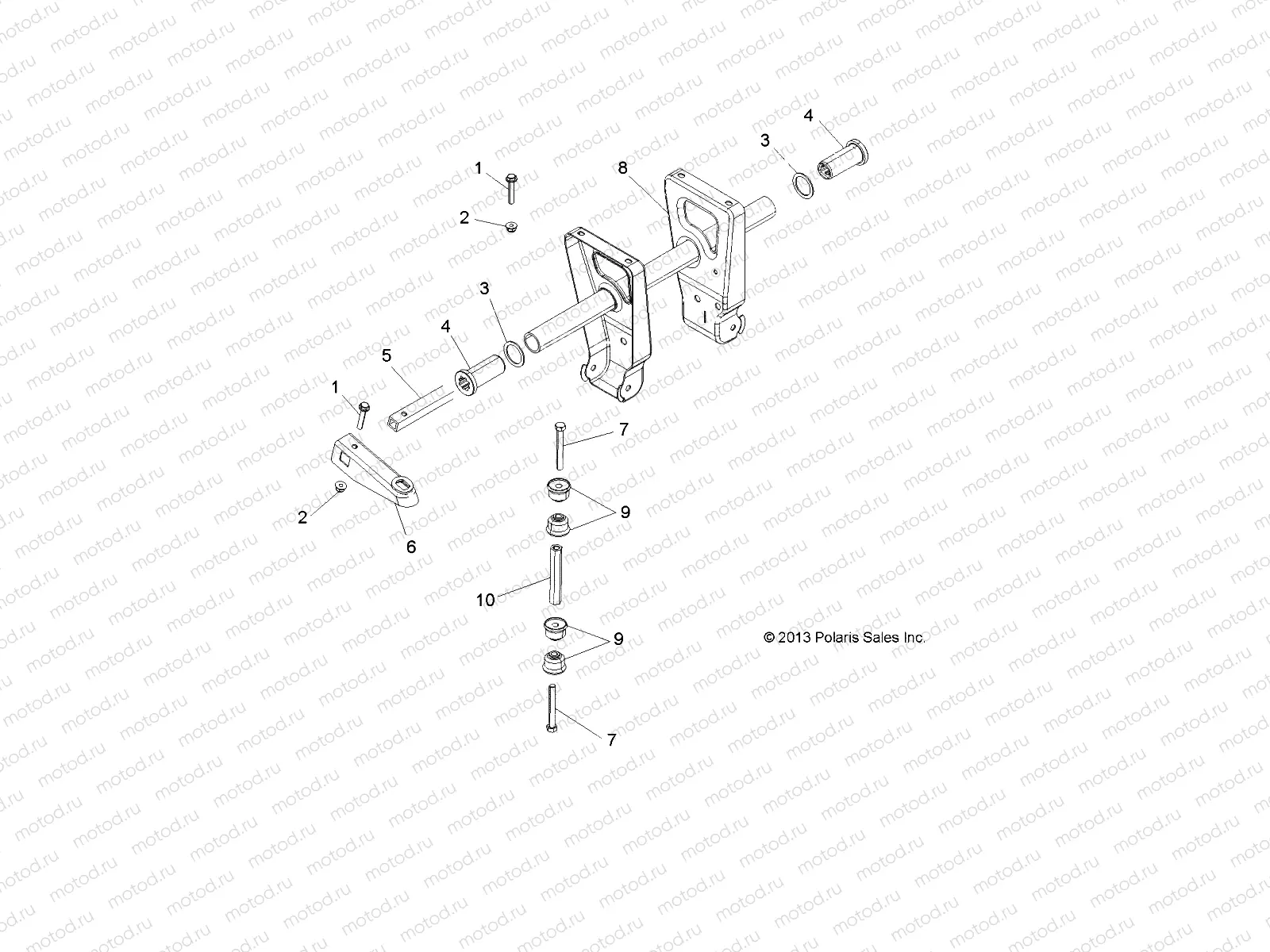 SUSPENSION | SUSPENSION, TORSION BAR - A16SHS57CM (49ATVTORSION14SP570)