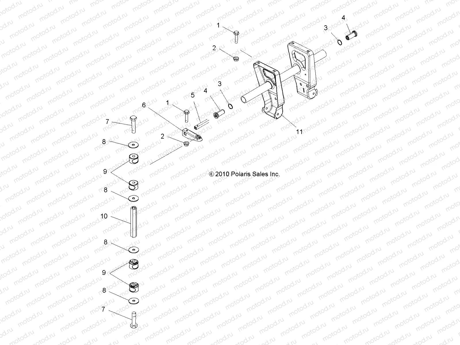 SUSPENSION | SUSPENSION, TORSION BAR (BUILT 10/03/13 AND BEFORE) - A14MN50EM/EA (49ATVTORSION11SP500)