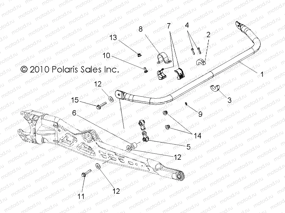 SUSPENSION | SUSPENSION, TORSION BAR, REAR - R11JH87AA/AD (49RGRSTABILIZERRR11RZR875)