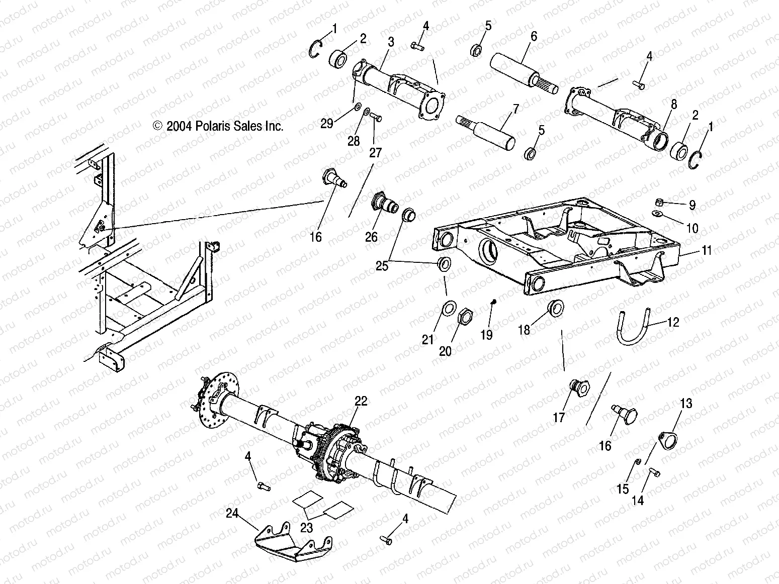 SWING ARM (6X6) - R05RF50AA/AB (4995359535D05) | SWING ARM (6X6) - R05RF50AA/AB (4995359535D05)