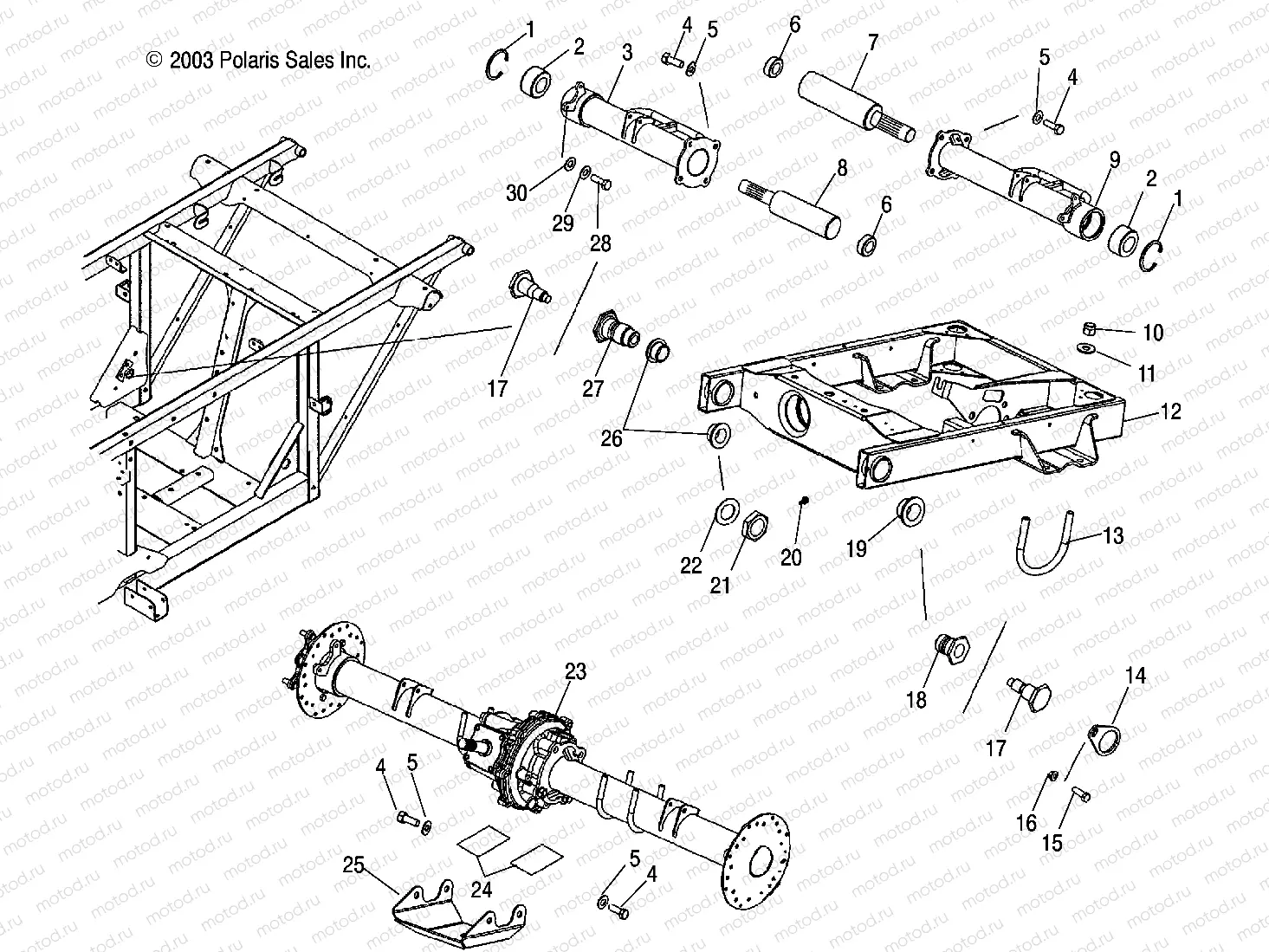 SWING ARM - A04RB42AA/A04RD50AA/AB/AC/A04RF50AA (4987918791C07) | SWING ARM - A04RB42AA/A04RD50AA/AB/AC/A04RF50AA (4987918791C07)