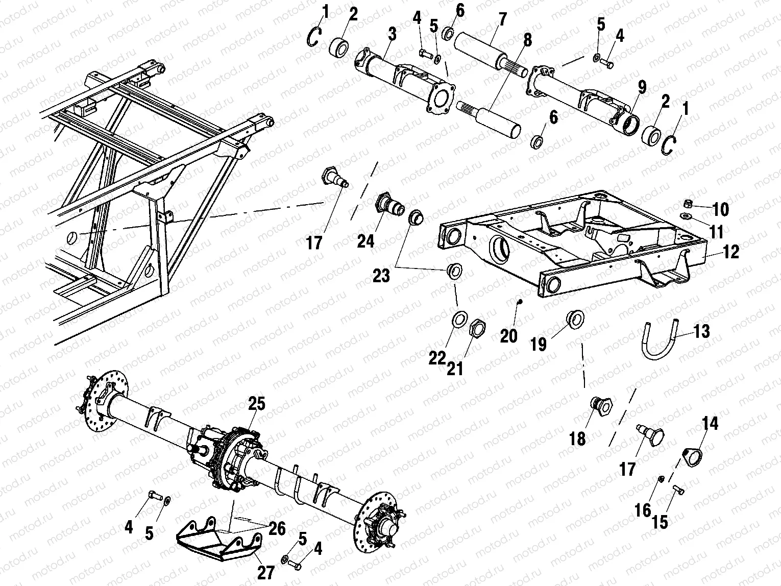SWING ARM - A10RD50AA (4970977097C04) | SWING ARM - A10RD50AA (4970977097C04)