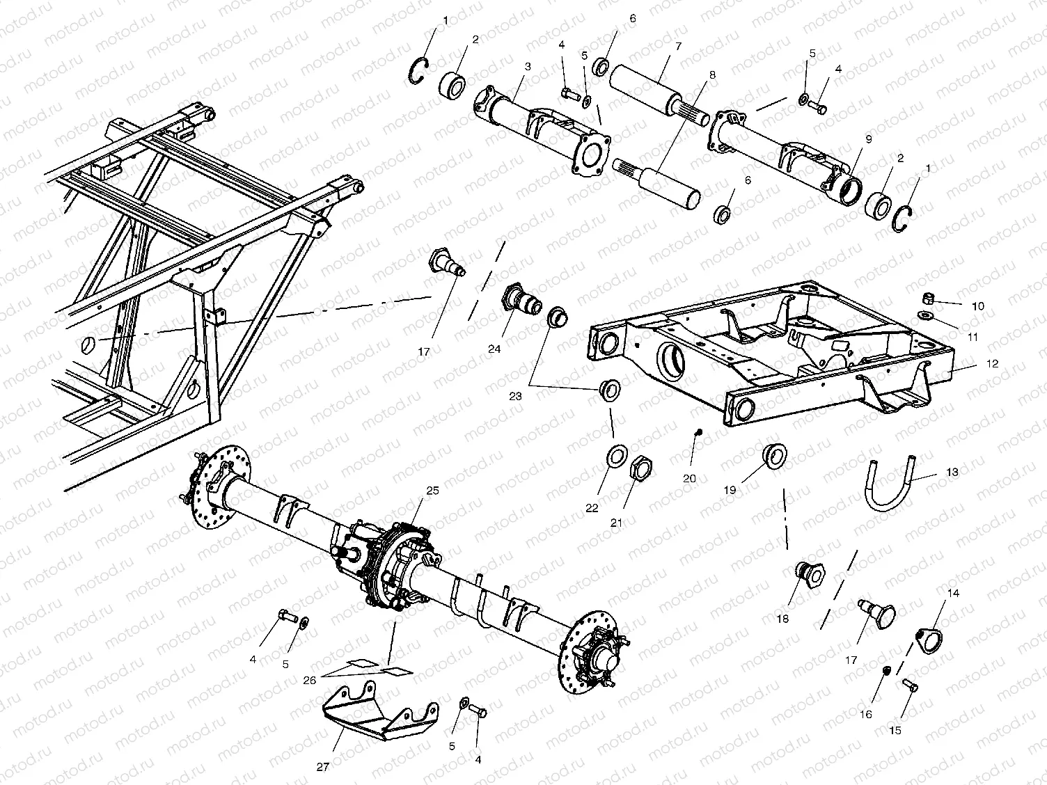 SWING ARM - C10RB42AA (4976407640C03) | SWING ARM - C10RB42AA (4976407640C03)