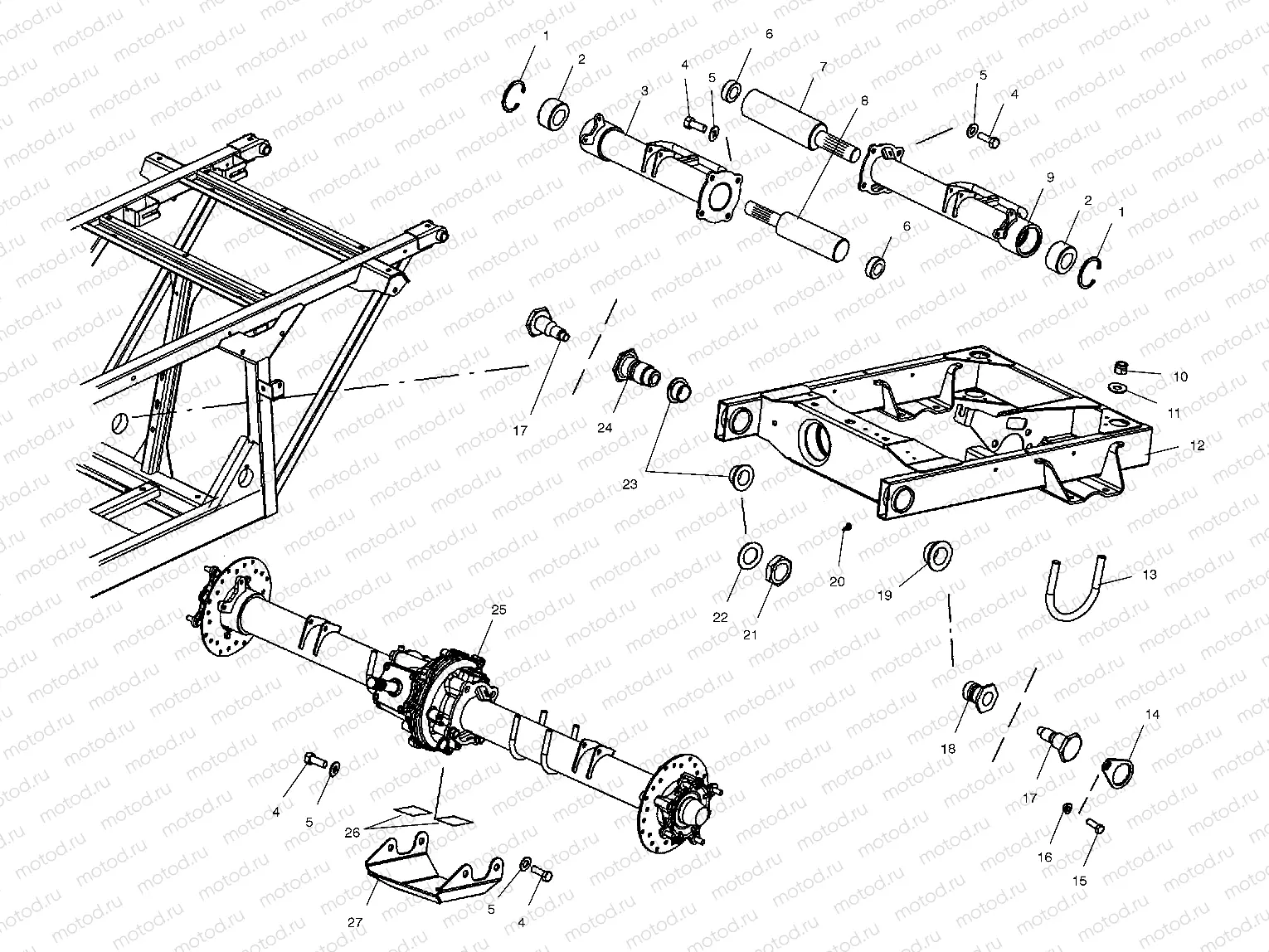 SWING ARM - C10RD50AA (4976437643C05) | SWING ARM - C10RD50AA (4976437643C05)