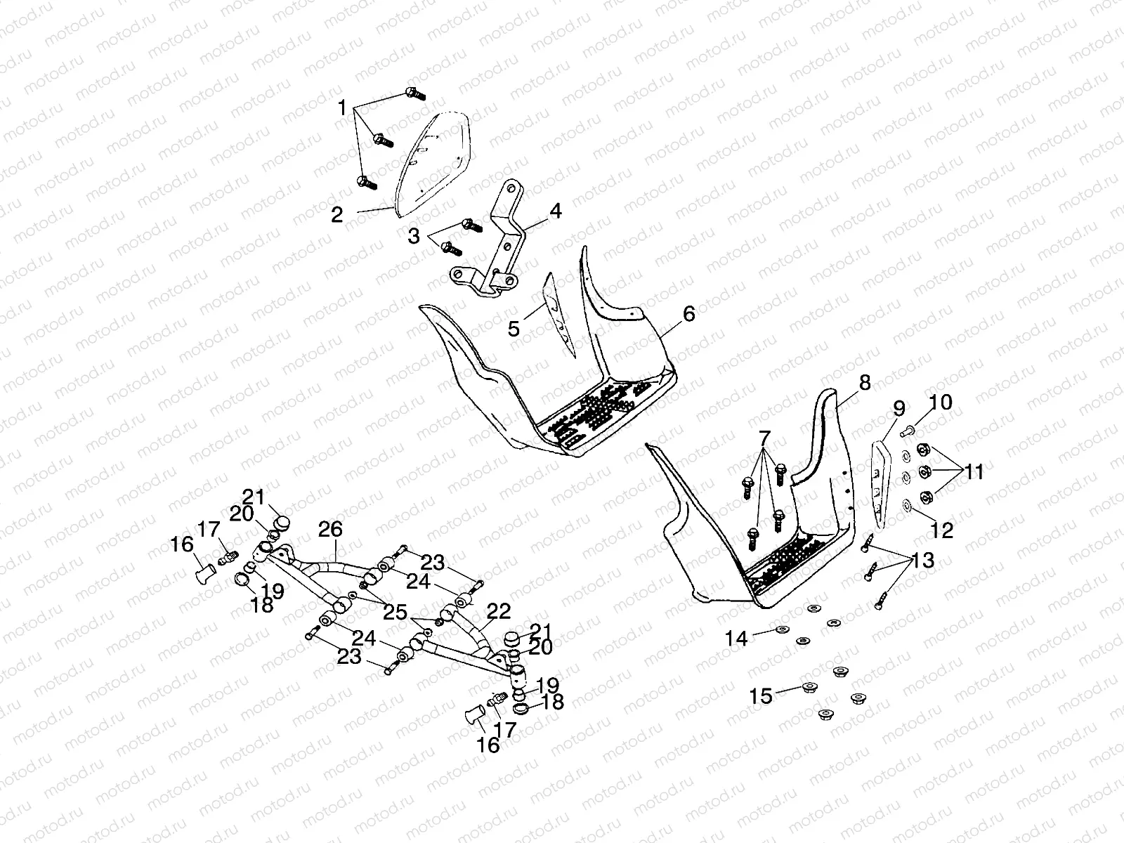 SWING ARM / FOOTREST - A01EA05CA (4964266426B003) | SWING ARM / FOOTREST - A01EA05CA (4964266426B003)