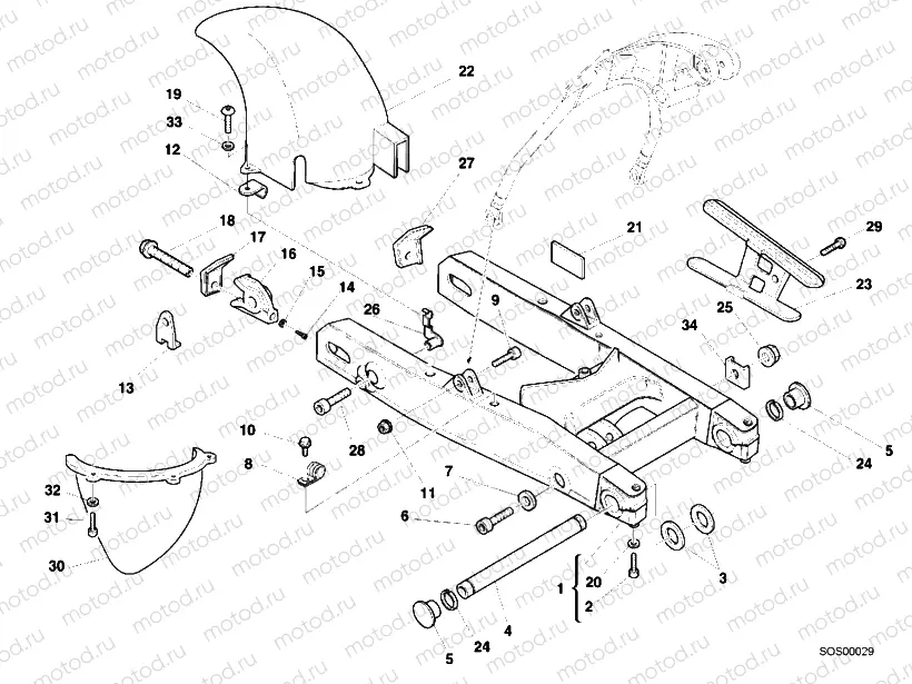 SWING ARM M900SPECIAL » SWING ARM
