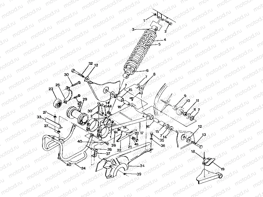 SWING ARM WELDMENT (MIDDLE) 250 4x6 / W928627 (4922902290029A) | SWING ARM WELDMENT (MIDDLE) 250 4x6 / W928627 (4922902290029A)