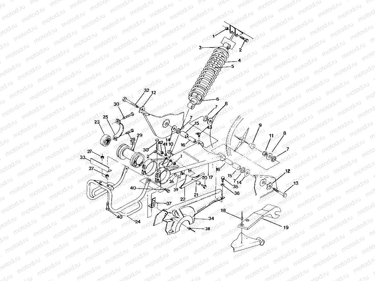 SWING ARM WELDMENT (MIDDLE) 250 6x6 / W928727 (4922842284039A) | SWING ARM WELDMENT (MIDDLE) 250 6x6 / W928727 (4922842284039A)