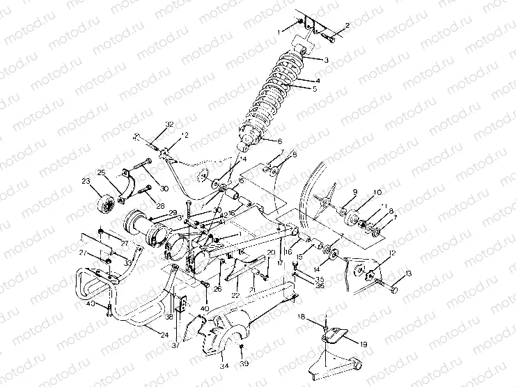 Swing Arm Weldment (Middle) (4915951595026A) | Swing Arm Weldment (Middle) (4915951595026A)