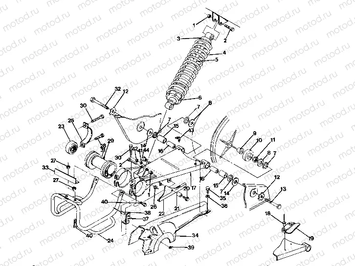 Swing Arm Weldment (Middle) (4917741774026A) | Swing Arm Weldment (Middle) (4917741774026A)