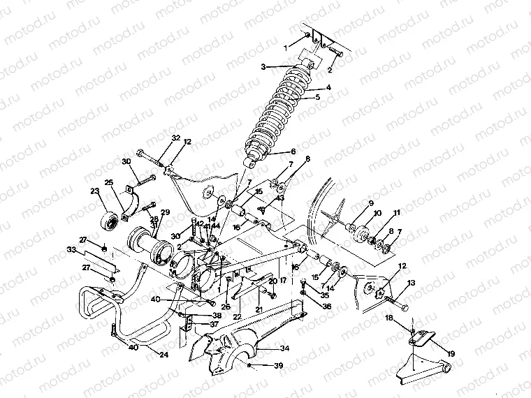 Swing Arm Weldment (Middle) 4X6--Updated 4/89 (4916361636026A) | Swing Arm Weldment (Middle) 4X6--Updated 4/89 (4916361636026A)