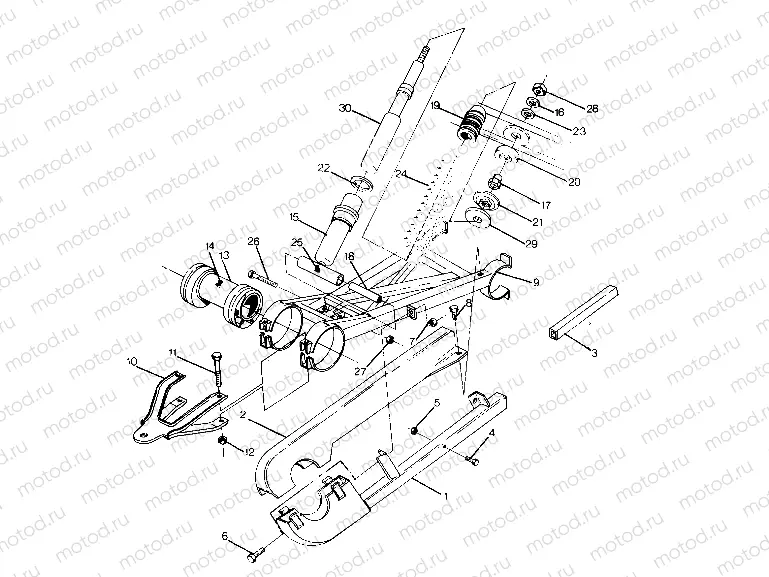 Swing Arm Weldment (Rear) (4915951595027A) | Swing Arm Weldment (Rear) (4915951595027A)