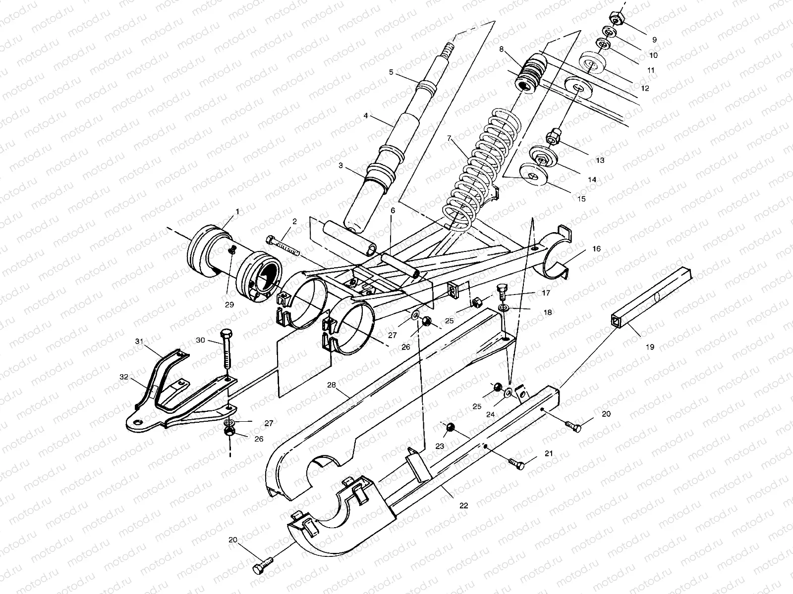 SWING ARM WELDMENT (REAR) - A99AE50DA (4949204920d002) | SWING ARM WELDMENT (REAR) - A99AE50DA (4949204920d002)