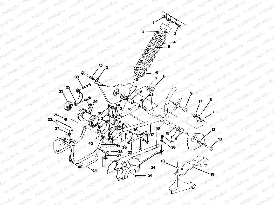 SWING ARM WLDMT (MIDDLE) UPDATED 2-91 6X6 (4919811981039A) | SWING ARM WLDMT (MIDDLE) UPDATED 2-91 6X6 (4919811981039A)