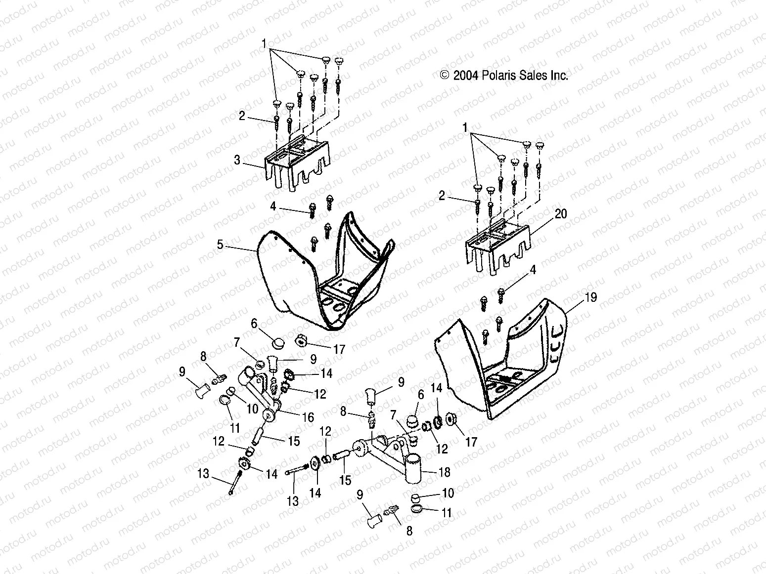 SWING ARM/FOOTREST - A05KA05CA (4995239523B03) | SWING ARM/FOOTREST - A05KA05CA (4995239523B03)