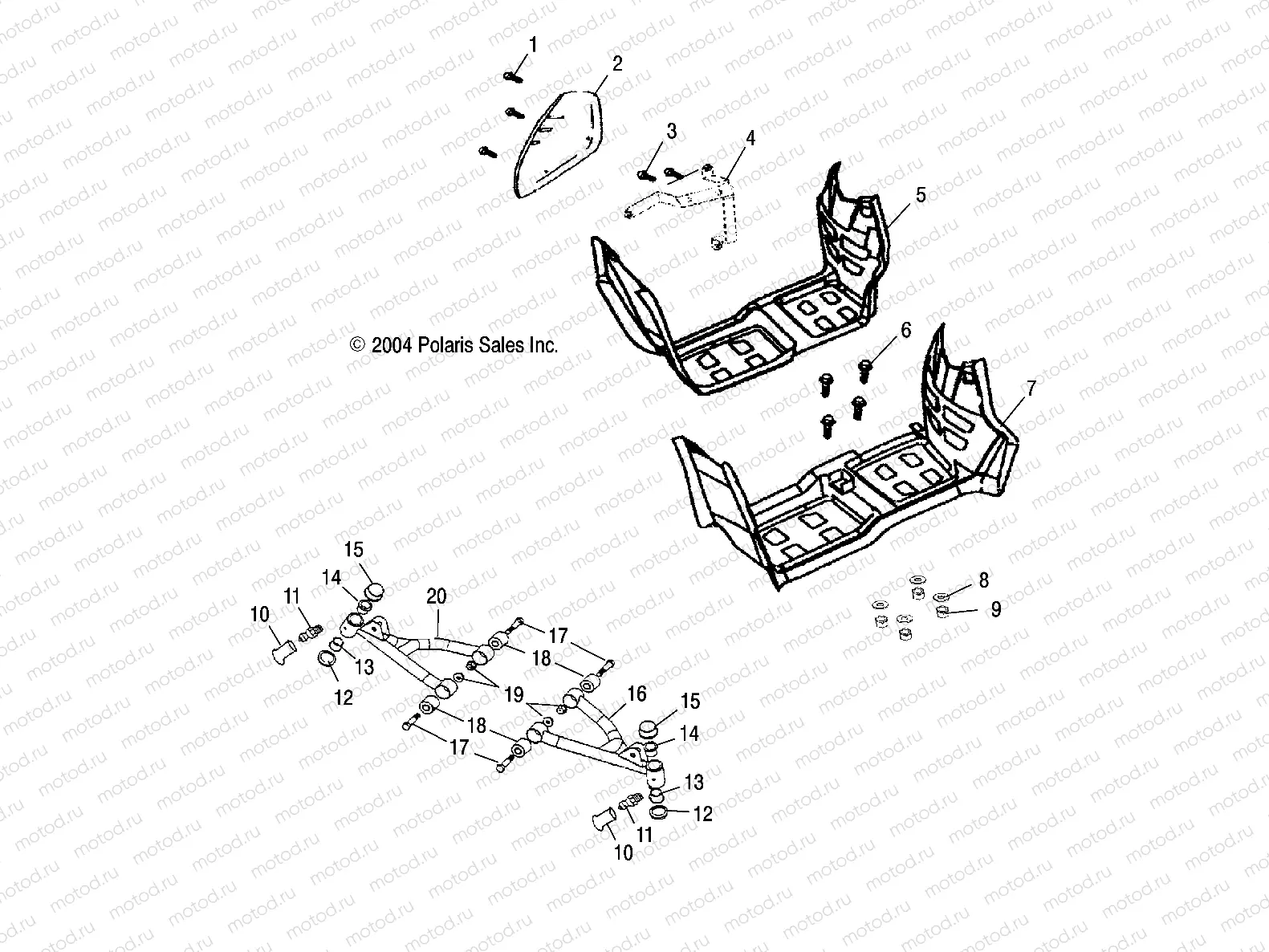 SWING ARM/FOOTREST - A05KA09CA/CB (4995259525B04) | SWING ARM/FOOTREST - A05KA09CA/CB (4995259525B04)
