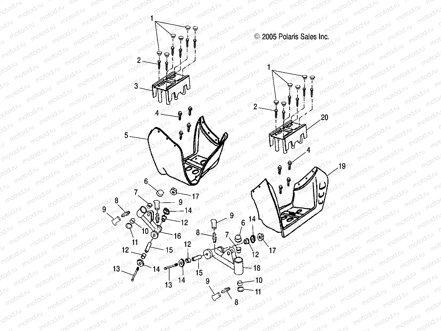 SWING ARM/FOOTREST - A06KA05CA/CB/CD (4999202359920235B03) | SWING ARM/FOOTREST - A06KA05CA/CB/CD (4999202359920235B03)