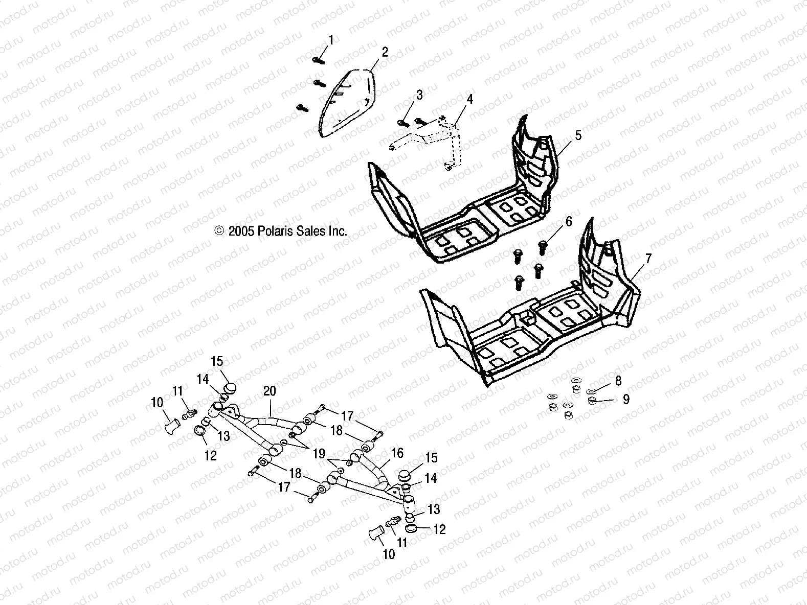 SWING ARM/FOOTREST - A06KA09CA/CB/CC/CD (4999202399920239B05) | SWING ARM/FOOTREST - A06KA09CA/CB/CC/CD (4999202399920239B05)