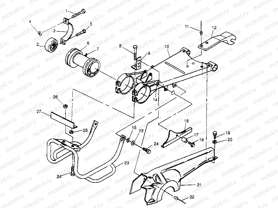 SWING ARM/GUARD MOUNTING 6x6 300 W948730 (4926792679C004) | SWING ARM/GUARD MOUNTING 6x6 300 W948730 (4926792679C004)