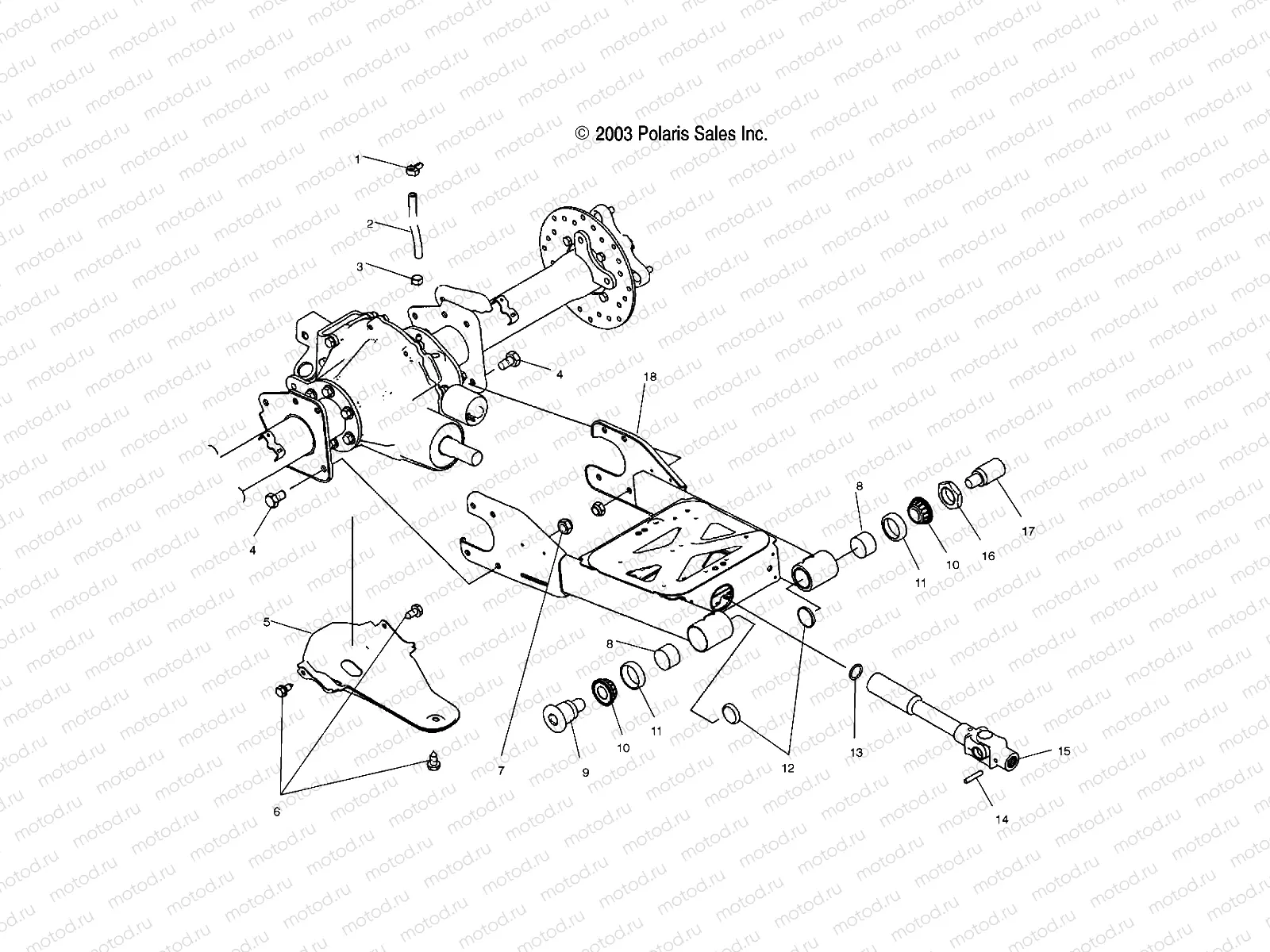 SWING ARM/REAR AXLE MOUNTING - A04JD50AA/AB/CA (4985938593D08) | SWING ARM/REAR AXLE MOUNTING - A04JD50AA/AB/CA (4985938593D08)