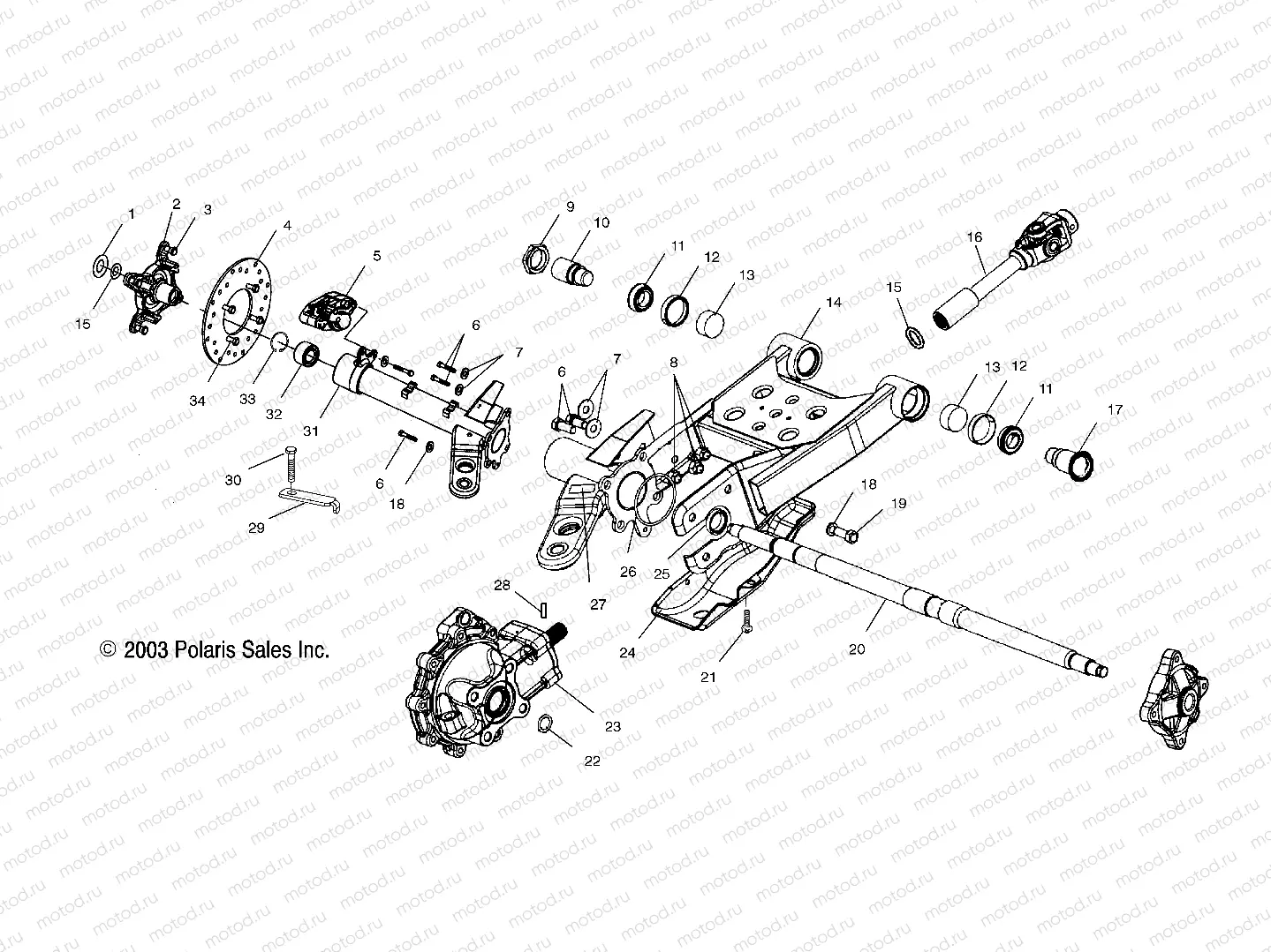 SWING ARM/REAR/GEARCASE MOUNTING - A04CB32AA/FC (4986188618C07) | SWING ARM/REAR/GEARCASE MOUNTING - A04CB32AA/FC (4986188618C07)