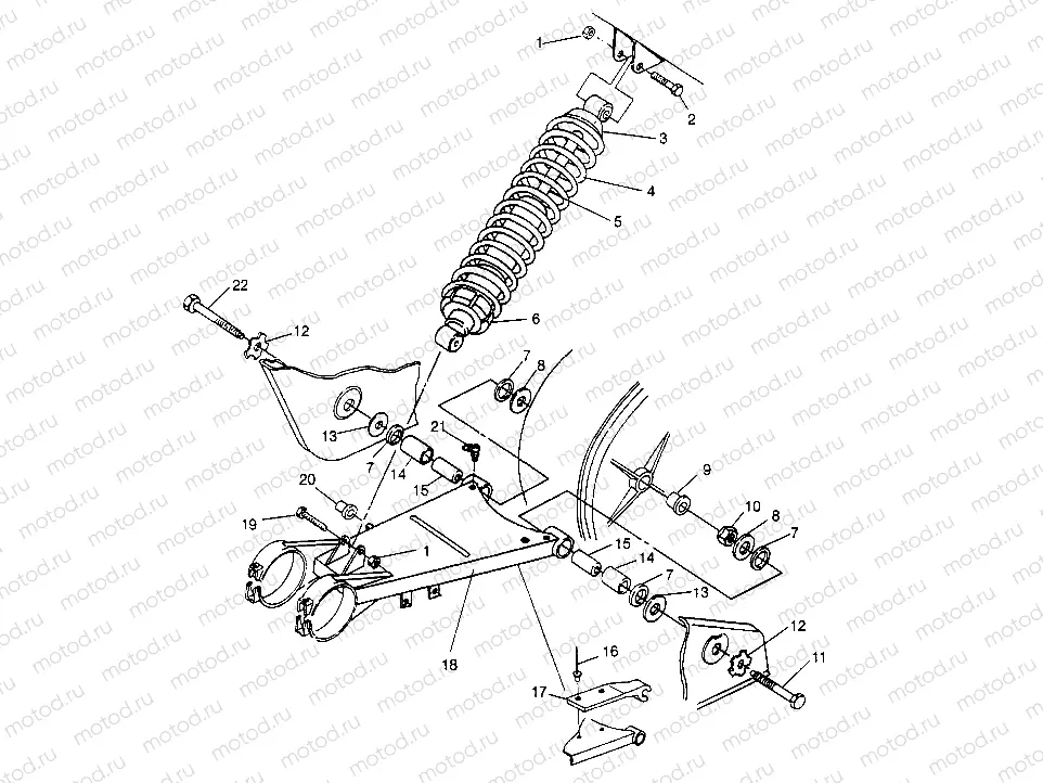 SWING ARM/SHOCK MOUNTING 6x6 300 W948730 (4926792679C003) | SWING ARM/SHOCK MOUNTING 6x6 300 W948730 (4926792679C003)