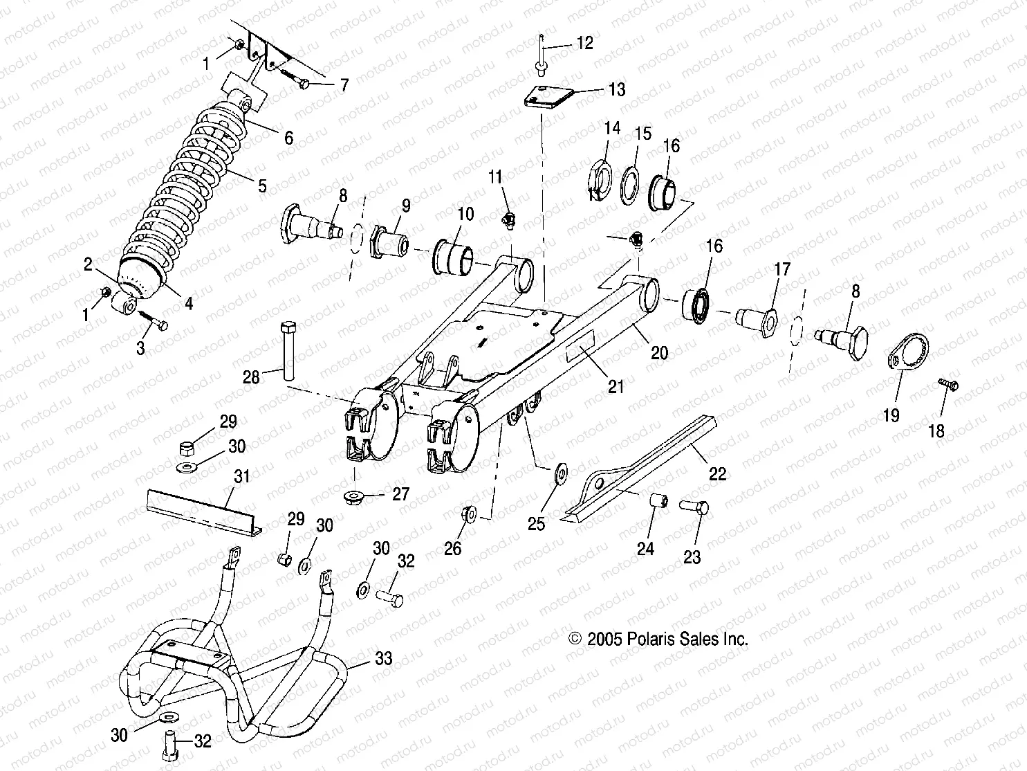 SWING ARM/SHOCK MOUNTING - A06CL50AA (4999201649920164B13) | SWING ARM/SHOCK MOUNTING - A06CL50AA (4999201649920164B13)