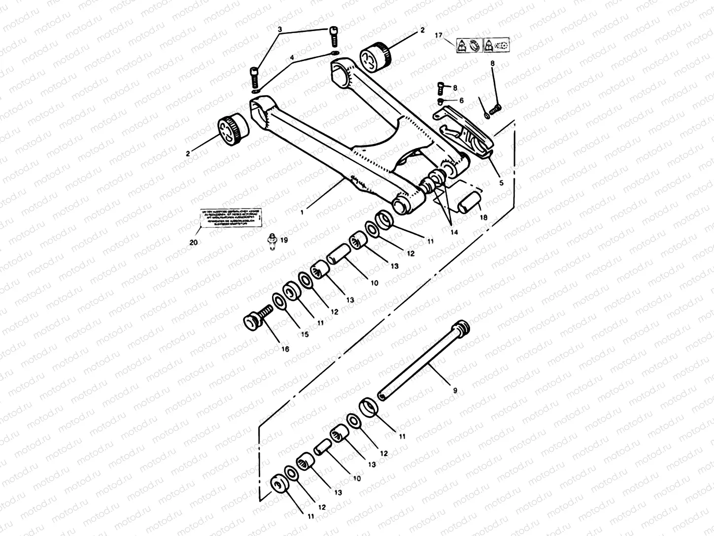Swinging Arm 750cc Model