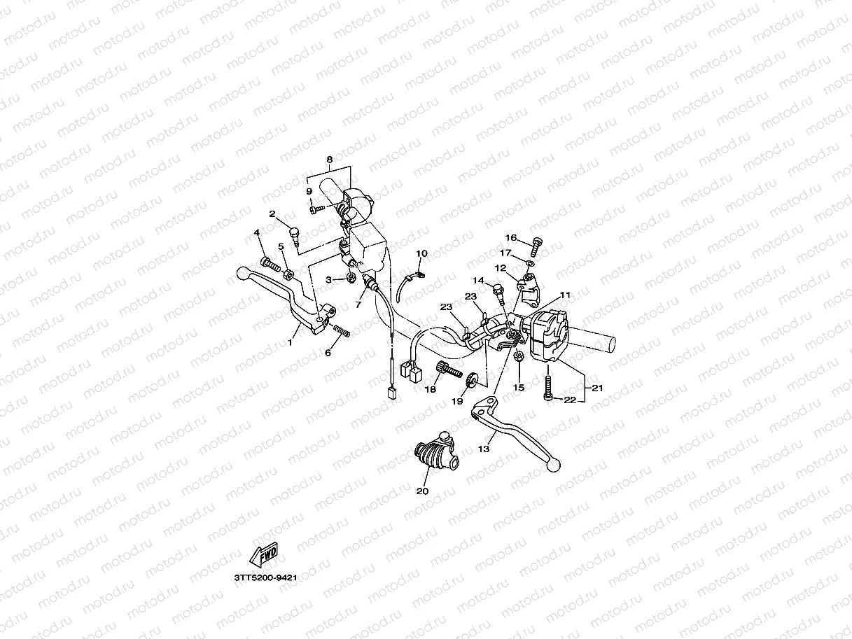 SWITCH & LEVER FOR DISK BRAKE